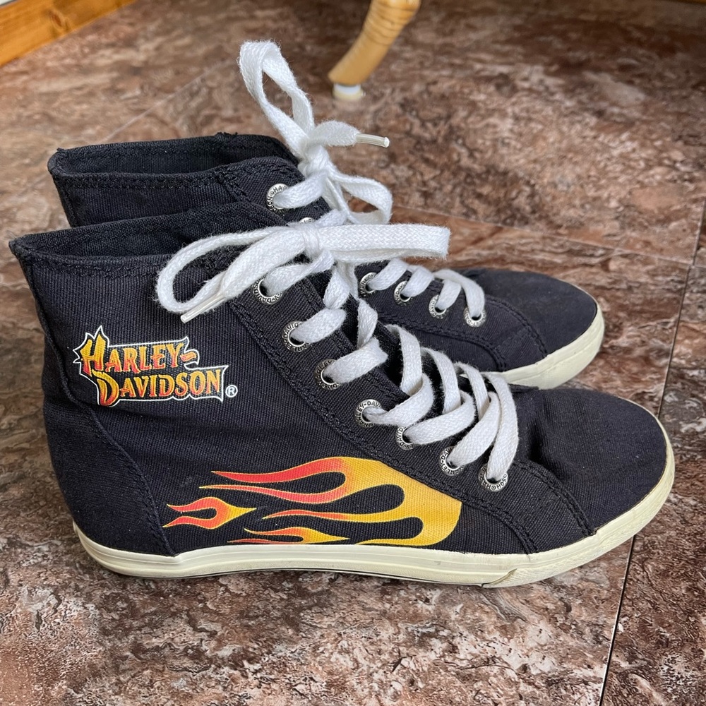 Harley-Davidson Flame High Top Sneaker boys5/womens7